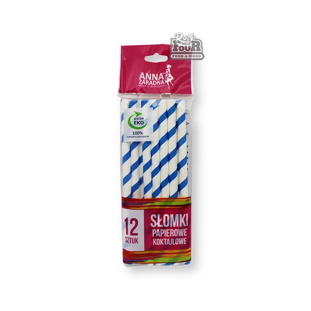 Paper straws for cocktails "ANNA ZARADNA" 12pcs